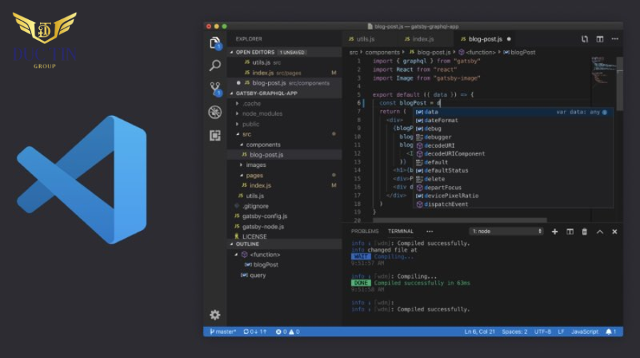 Visual Studio Code - ứng dụng biên tập và soạn thảo các đoạn code